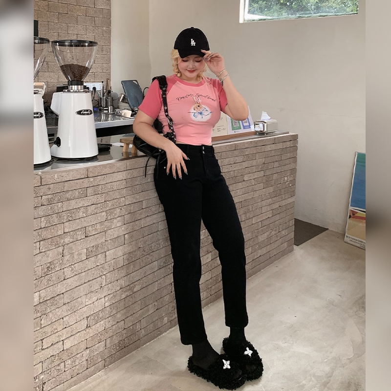 九分裤牛仔23年春季直筒裤