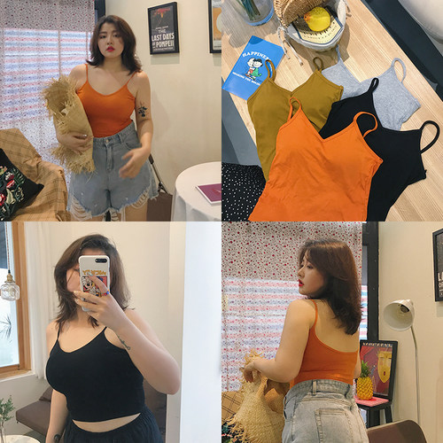 欧美舒服柔软弹力吊带背心