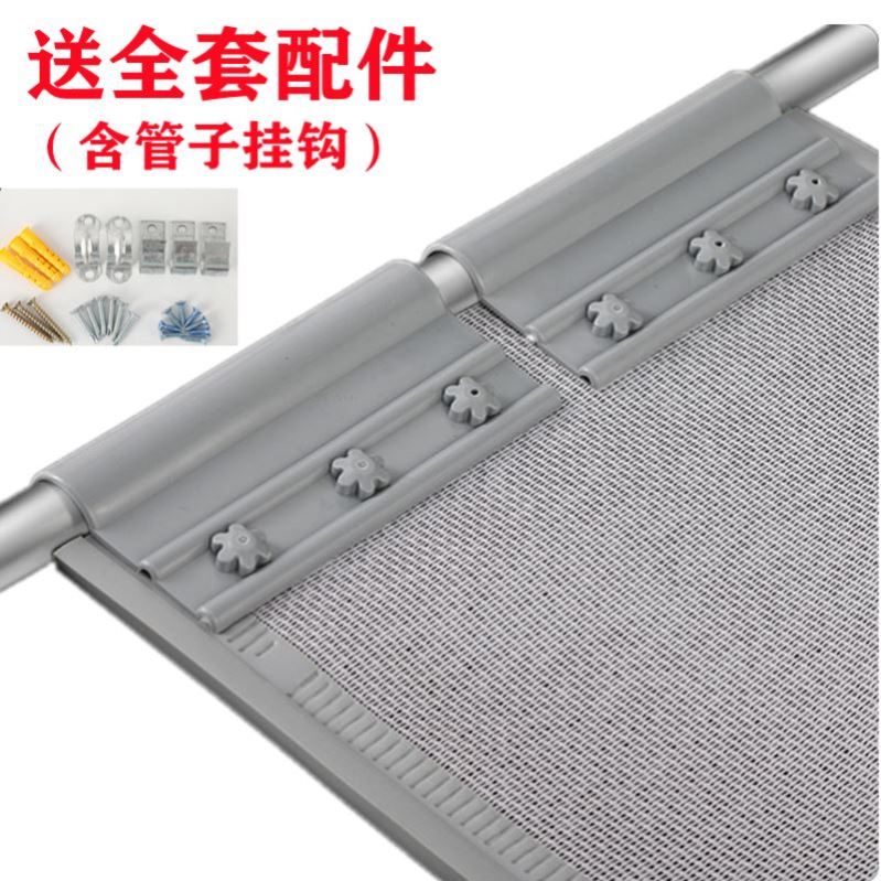 大门专用防蚊门帘店铺商用磁性纱网门市夏季饭店超市食堂防蝇穿杆