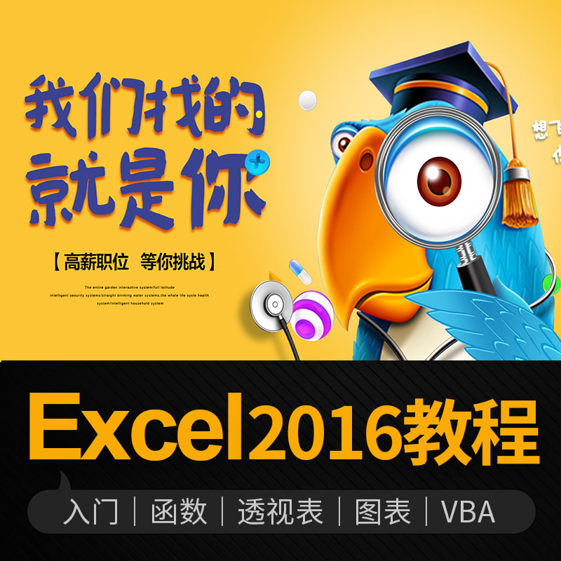 ExcelÊÓÆµ½Ì³Ì Office°ì¹«±í¸ñÖÆ×÷Èí¼þº¯Êý¹«Ê½Í¼±íVBA͸ÊÓ2016