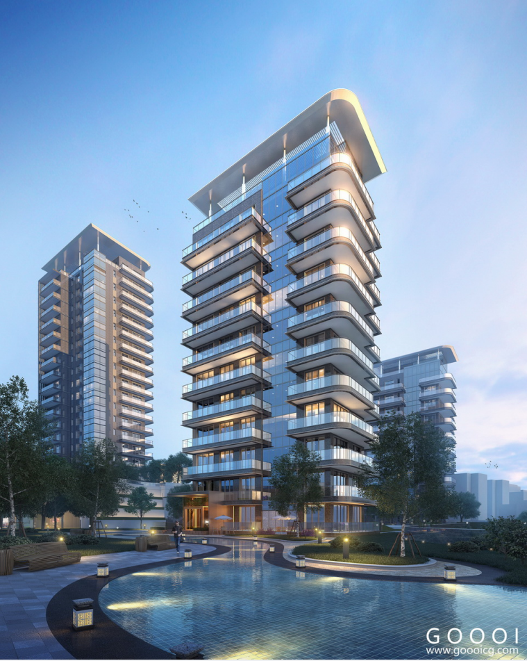 d27 国内外效果图公司作品集住宅商业办公文化建筑参考效果意向图