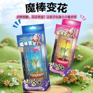 儿童魔术道具魔法棒变花创意解压舞台表演近景魔术教学魔法汇