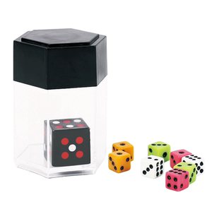 包邮 爆炸骰子 爆炸色子 彩色爆炸筛子近景儿童魔术道具