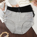 女胖mm中腰纯棉性感纯欲风加长裆全棉包臀无痕透气三角裤 大码 内裤