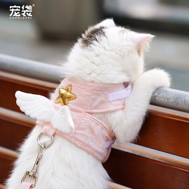 猫咪牵引绳防挣脱遛猫绳清仓