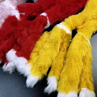 欧美暖冬仿兔毛亚比青年柔软毛绒围脖街头y2k辣妹气质保暖围巾