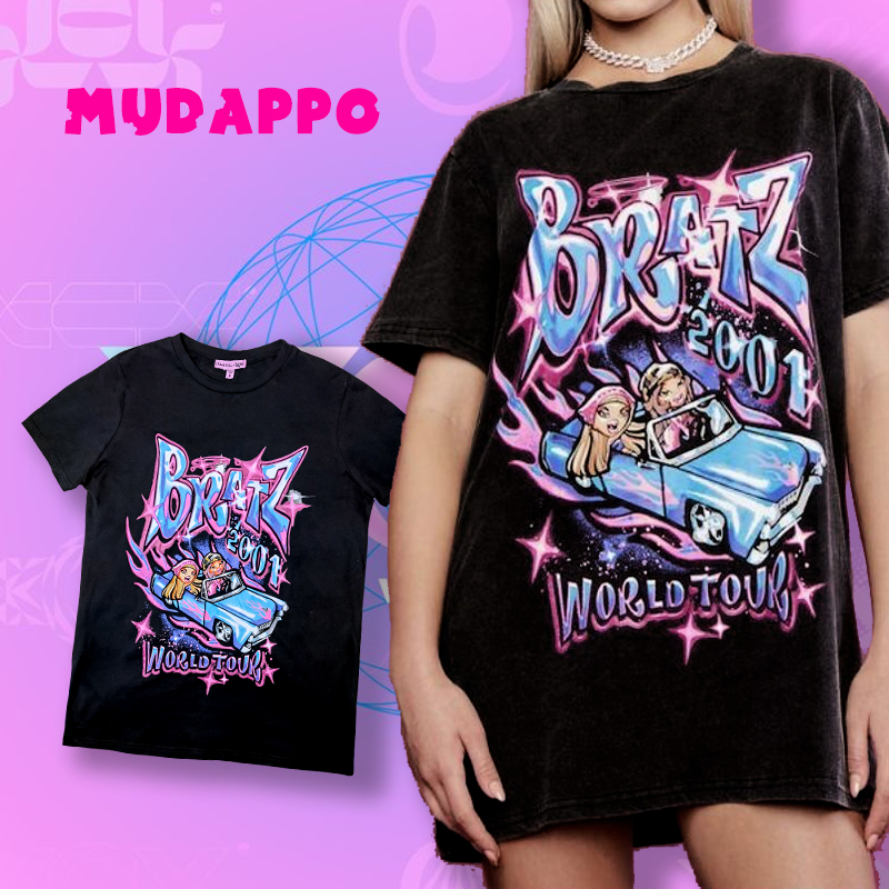 亚比辣妹最爱y2k卡通娃娃印花T恤