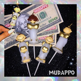 唱诗班的天使 出口创意蜡烛网红派对蛋糕装饰场景布置生日蜡烛