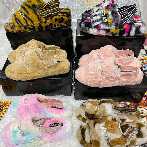少量好货美拉德高级辣妹毛毛拖鞋