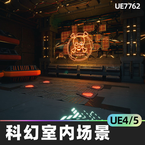 Sicka Sci Fi Interior 2科幻室内场景4.27虚幻UE5模块化道具环境