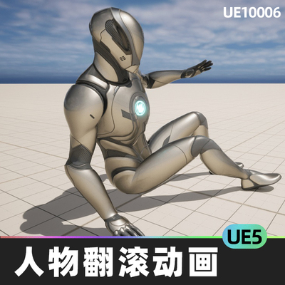 114 Roll and Dodge Mocap Animations人物翻滚动画5.4虚幻UE5