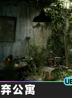 Megascans Abandoned Apartment废弃公寓UE4虚幻引擎光线追踪房子