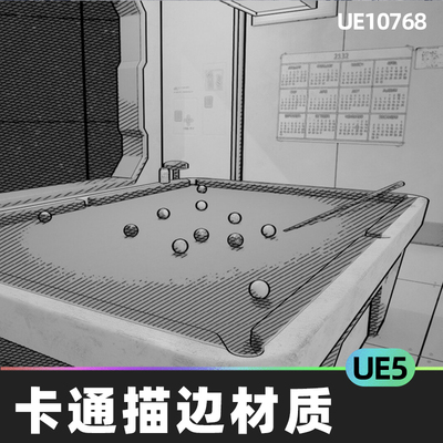 Concept Art Shader Pack 手绘描边投影阴影材质5.4虚幻引擎UE5