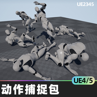 Death Animations MoCap Pack动作捕捉包4.26虚幻UE5角色动画行业