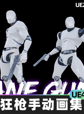 Insane Gunner Set疯狂枪手动画集4.27虚幻UE5动作角色扮演动画