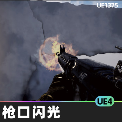 Niagara Muzzle Flash Ejection VFX尼亚加拉枪口闪光弹射特效UE4