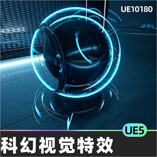 Sci-Fi HUD Effects Pack科幻未来视觉特效5.4虚幻引擎UE5幻想