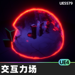 Interactive Force Fields交互力场UE4虚幻引擎视觉效果屏蔽效应
