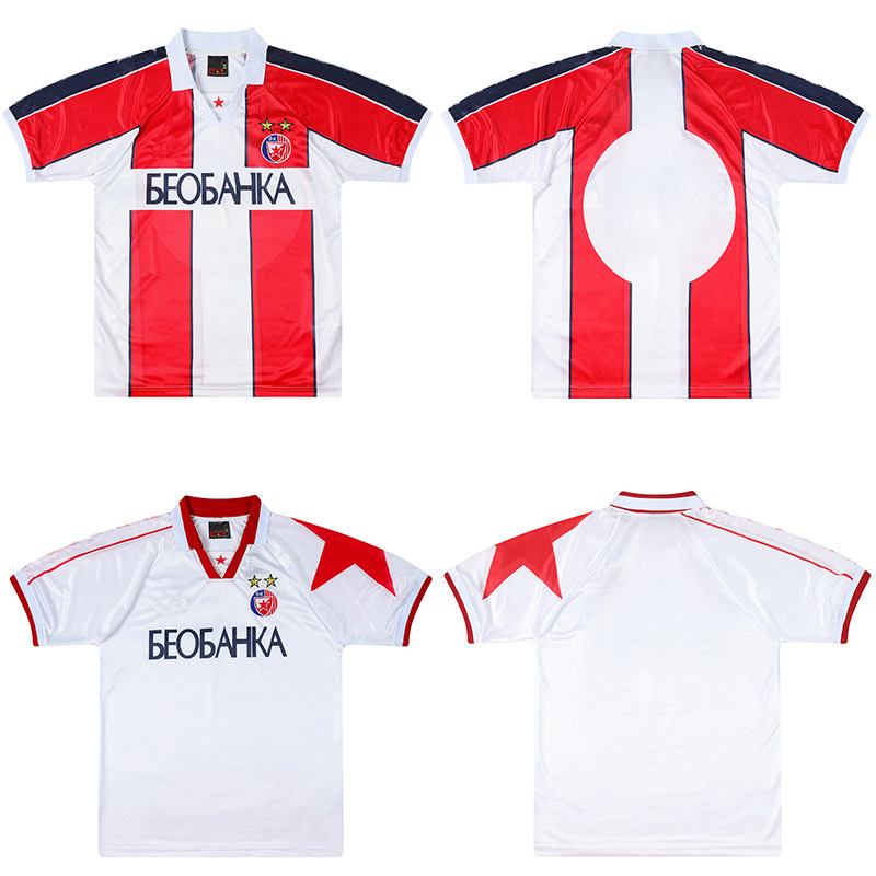 贝尔格莱德红星复古球衣1995-97red star belgrade retro jersey