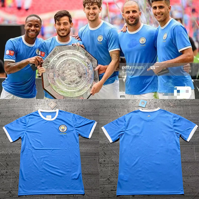 曼城125周年足球服衣Manchester city 125th anniversary jersey