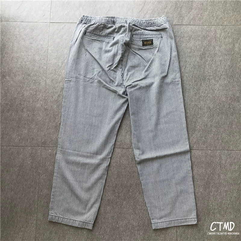 "Special Australian version of Stussy Worker Street PANT striped casual workpiece long trousers straight type couple"