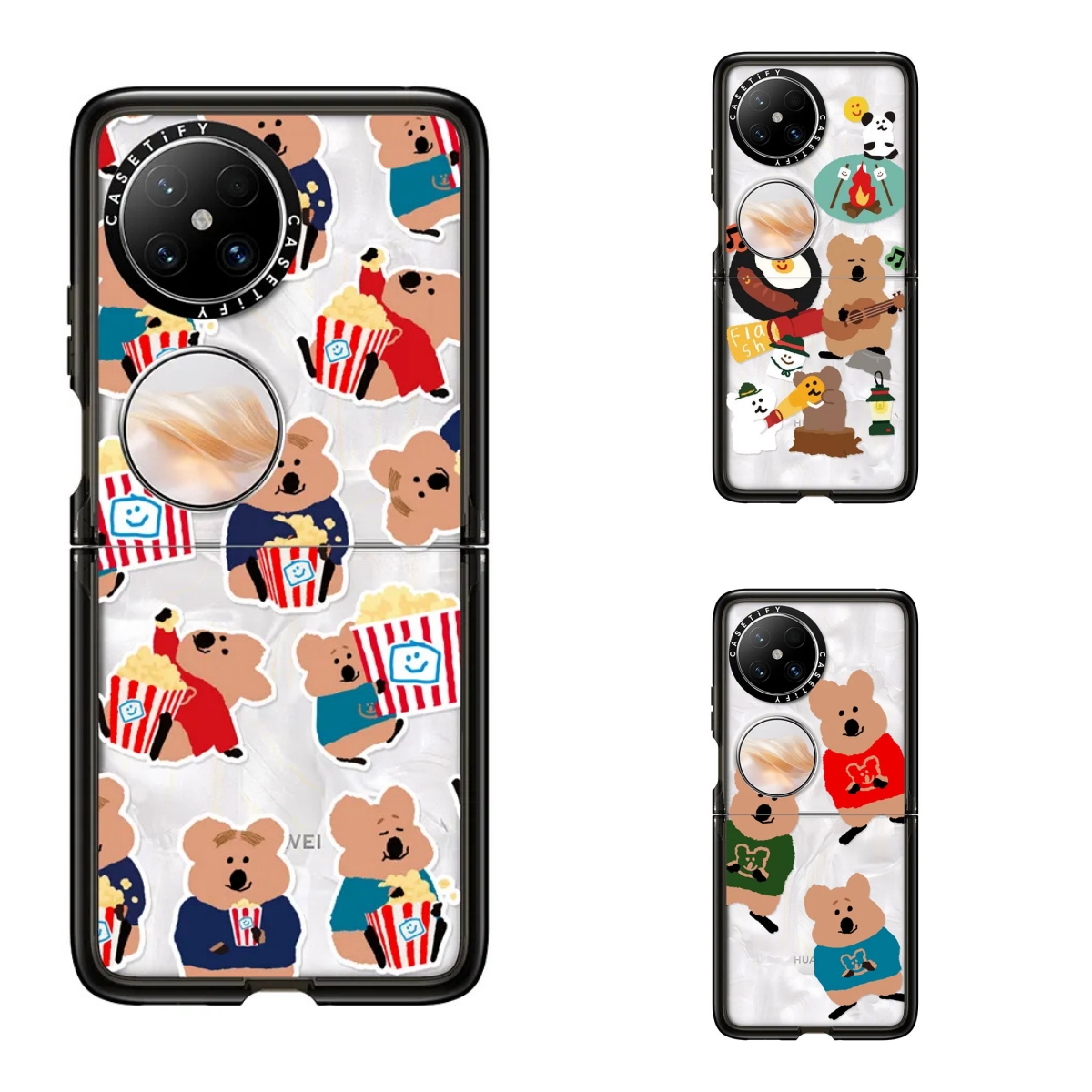 CASETi适用于联名华为Pocket2手机壳折叠亚克力保护套HUAWEI全包防摔保护套官方同款Pocket2日韩卡通手机壳