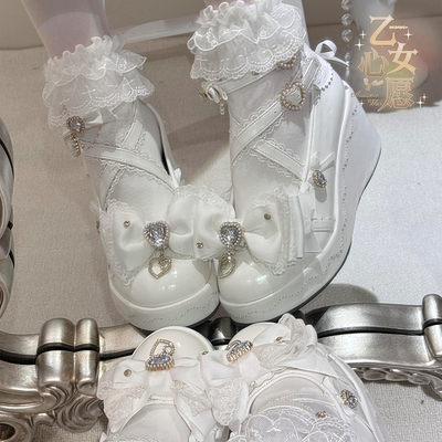 乙女心愿定金 七日梦原创日系蝴蝶结玛丽珍单鞋女鞋百搭松糕鞋