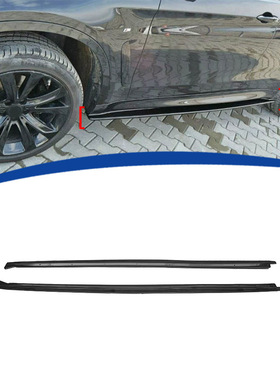 适用2014-2019款X5 X6 F15 F16 MP款侧裙 亮黑 水转印