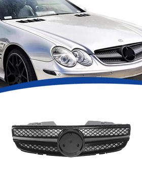 适用2007-2009款SL级R230 改装款AMG款中网 进气格栅 面罩