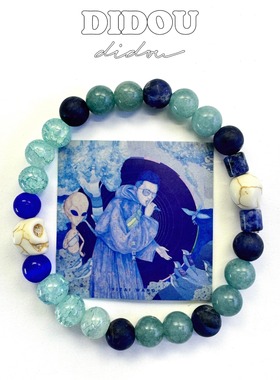 DIDOU原创中式复古小众高级感手链王以太专辑手链玛瑙石手串