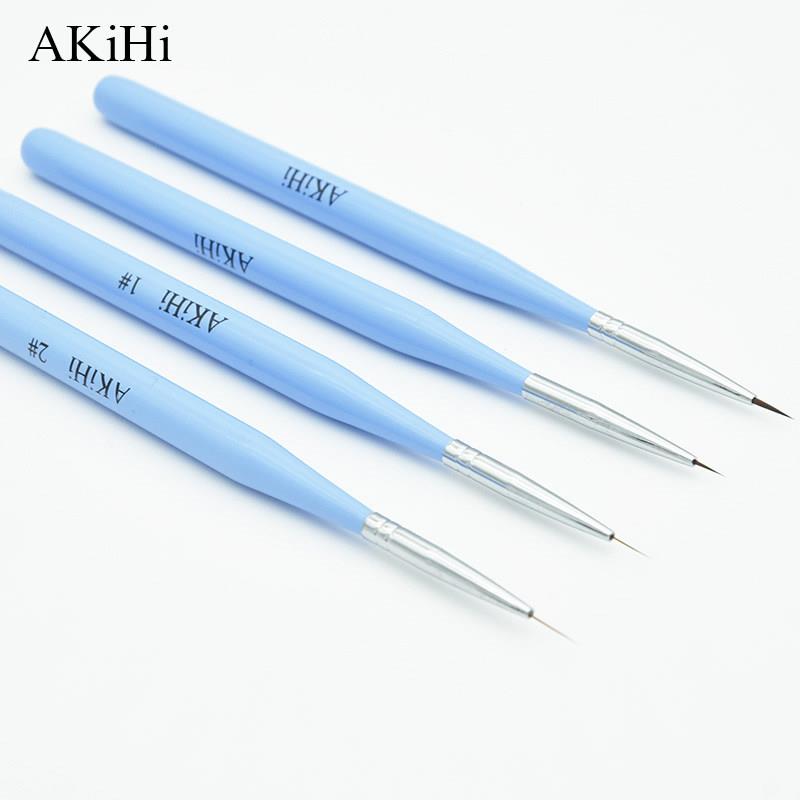 美甲拉线笔勾线笔勾花点花笔甲油胶彩绘笔划花笔美甲工具套装超细