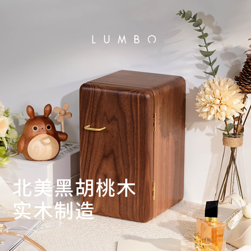 LUMBO良白冰鲜首饰盒黑胡桃原创图片
