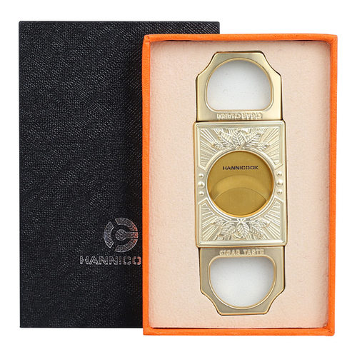 HANNICOOK汉尼库克雪茄剪刀创意不锈钢双刃锋利雪茄刀雪茄工具