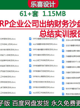 ERP企业公司出纳财务沙盘模拟经验教训总结实训报告word范本模板
