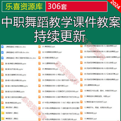 中职舞蹈教学课件教案课后习题参考答儿童舞蹈芭蕾古典舞基础训练