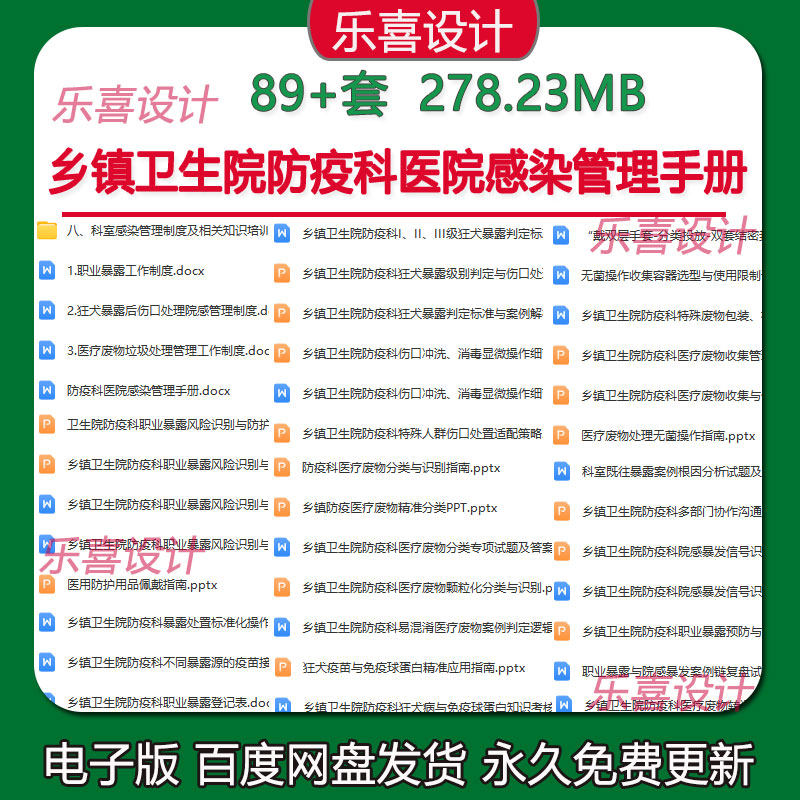 乡镇卫生院防疫科医院感染管理手册科室感染管理制度知识培训ppt