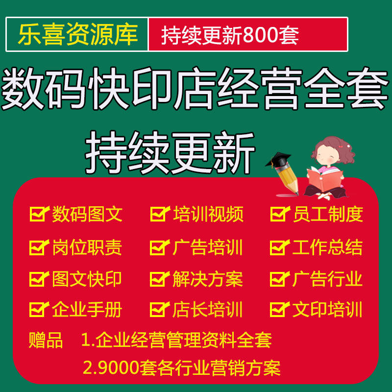 数码图文培训资料广告行业解决方案快印店装修设计及店长培训手册