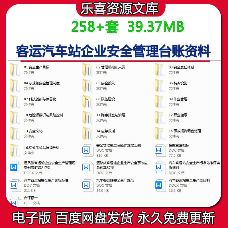 客运汽车站企业安全管理台账隐患岗位职责管理制度及应急预案汇编