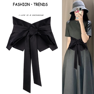 腰封女配裙子毛衣束腰高级感宽腰带装 设计感小众 饰连衣裙2025新款