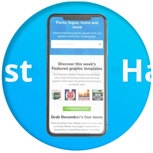 AE模板iPhoneX三维手机模型APP宣传动画软件****短视频展示片头