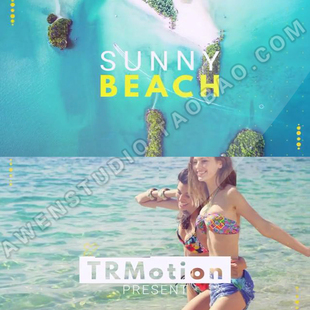 动感时尚视频快剪花絮剪辑夏日风情快速切换的片头动画AE模板