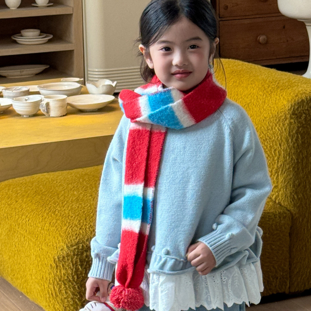 2025春新款韩系女童糖果色洋气