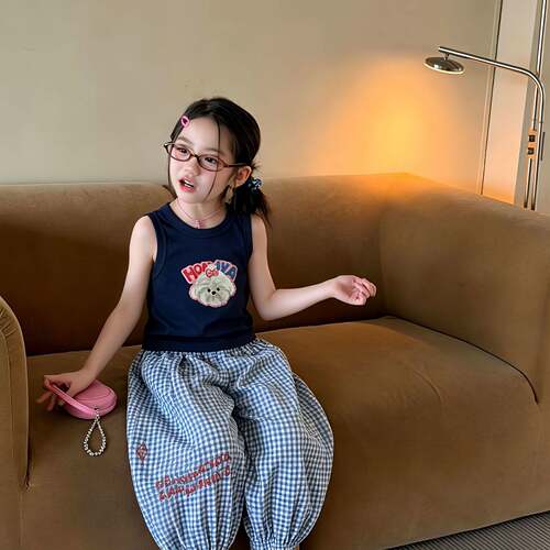 女童款套装26夏季织里中童卡通