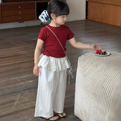 2026新款女童夏季短袖T恤套装