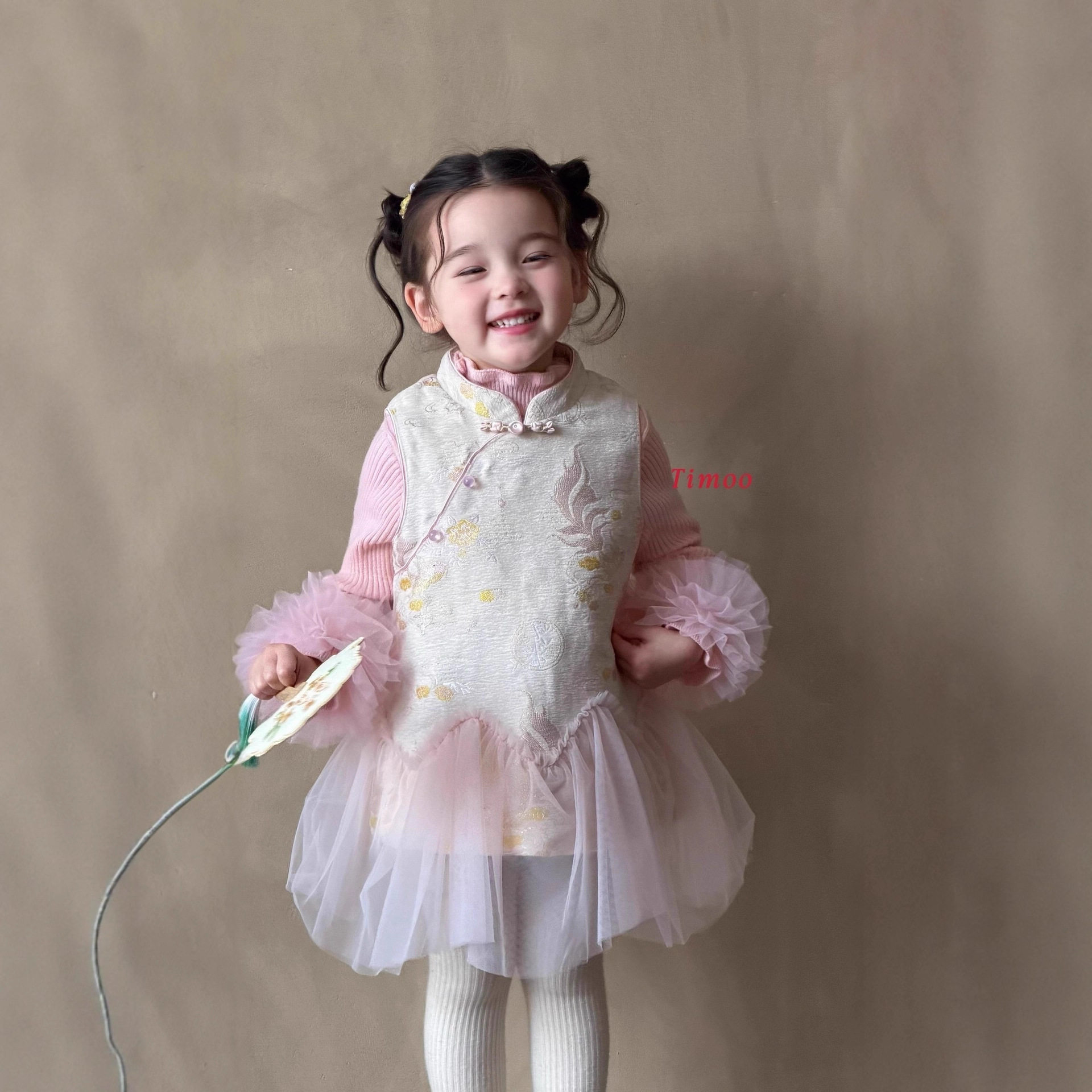 女童连衣裙拜年服加绒儿童宝宝