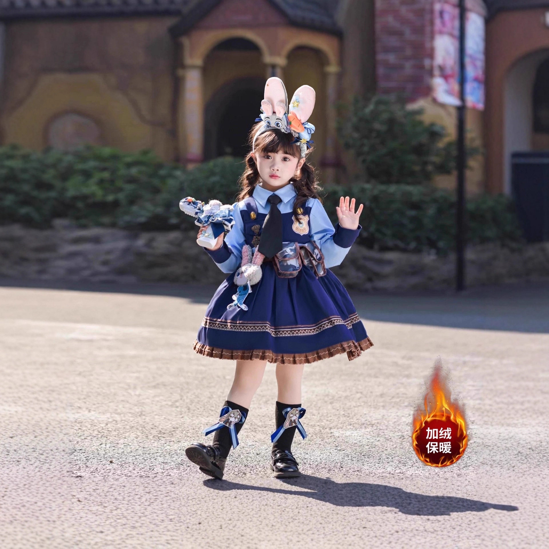 女童加绒朱迪洛丽塔公主裙