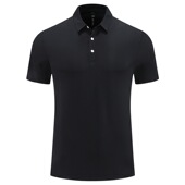 男女运动纯色休闲T恤垂感速干立领短袖 翻领短袖 polo衫 高级感夏季