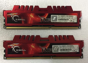 芝奇 RipjawsX DDR3 1600 8G F3-12800CL10S-8GBXL 台式机内存