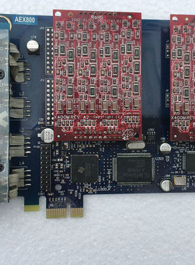 Digium Asterisk AEX800 PCI-E x1 8-RJ-11 VoIP 模拟语音卡