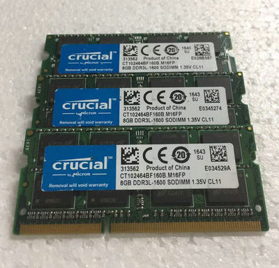 英睿达 DDR3L 1600 8G So-DIMM 1.35v 低压笔记本内存
